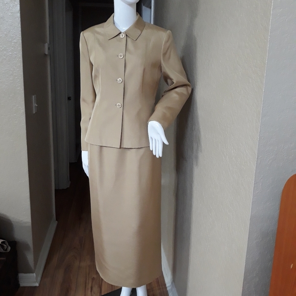 Talbots Silk Skirt Set